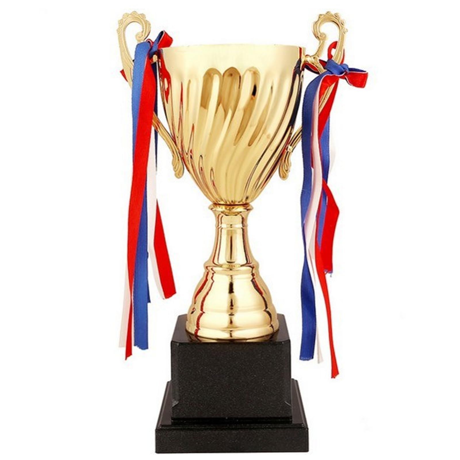 TOMMYFIELD トロフィー 優勝カップ ゴージャス プラスチック 全長約24.5cm (24.5) [24.5]
