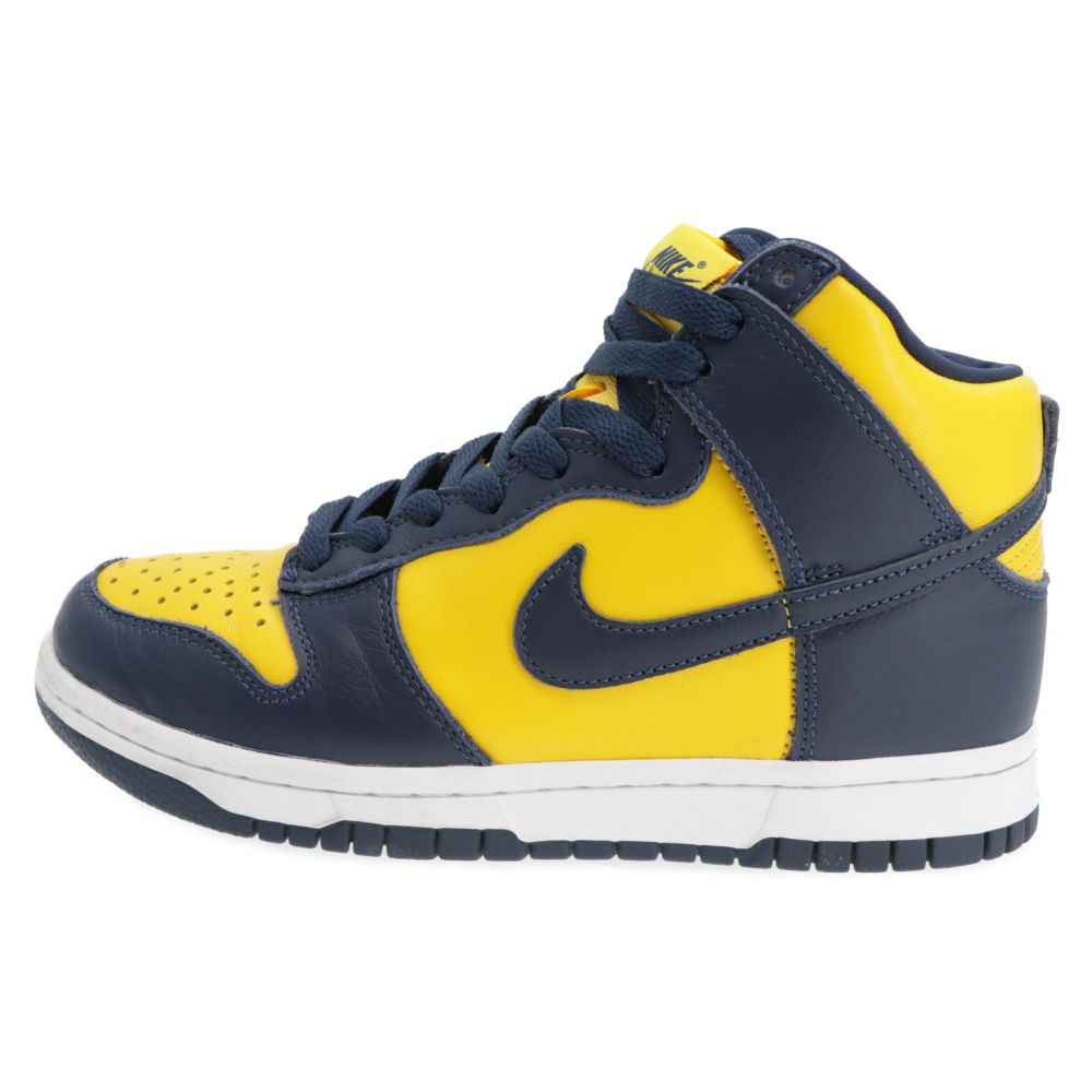 NIKE (ナイキ) DUNK HIGH SP MICHIGAN CZ8149-700 ダンクハイ ミシガン ハイカットスニーカー ネイビー/イエロー  US5/23.5cm - メルカリ