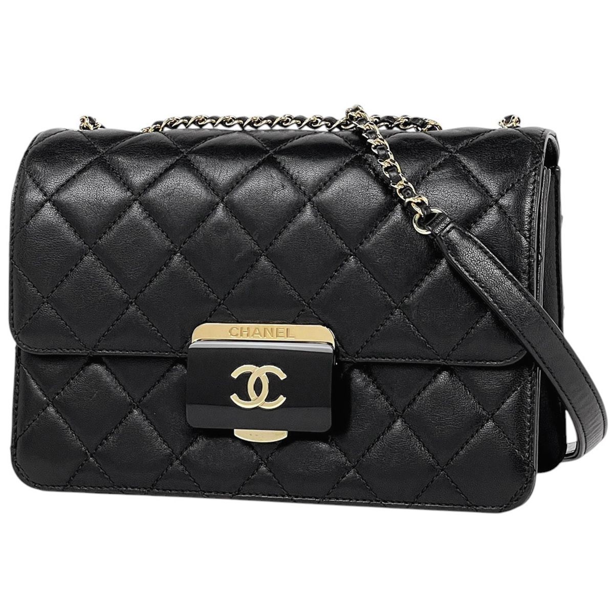 シャネル CHANEL ビューティーロック チェーン ショルダーバッグ ココ