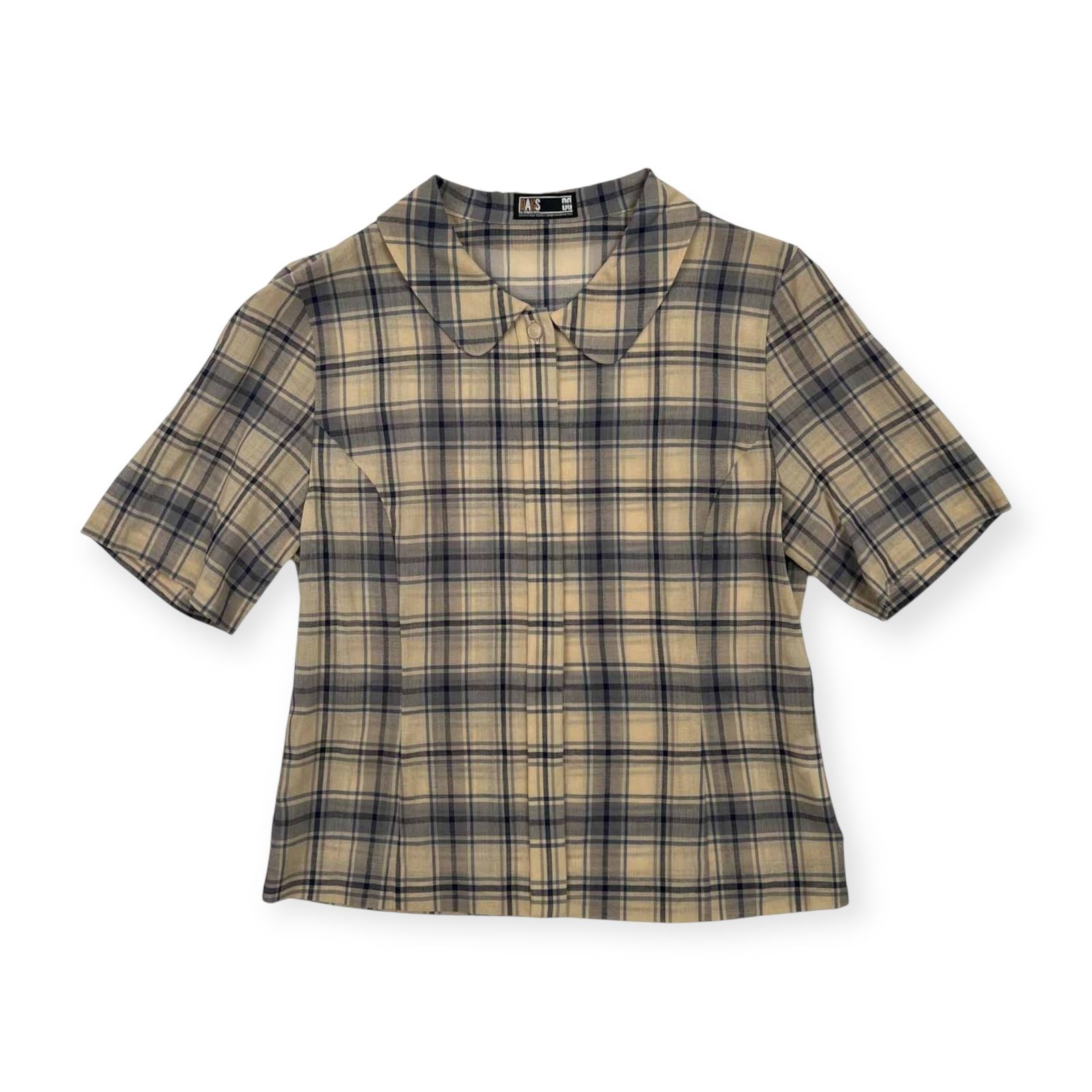 DAKS ダックス チェック柄 半袖 シャツ ジャケット サイズ 11R 