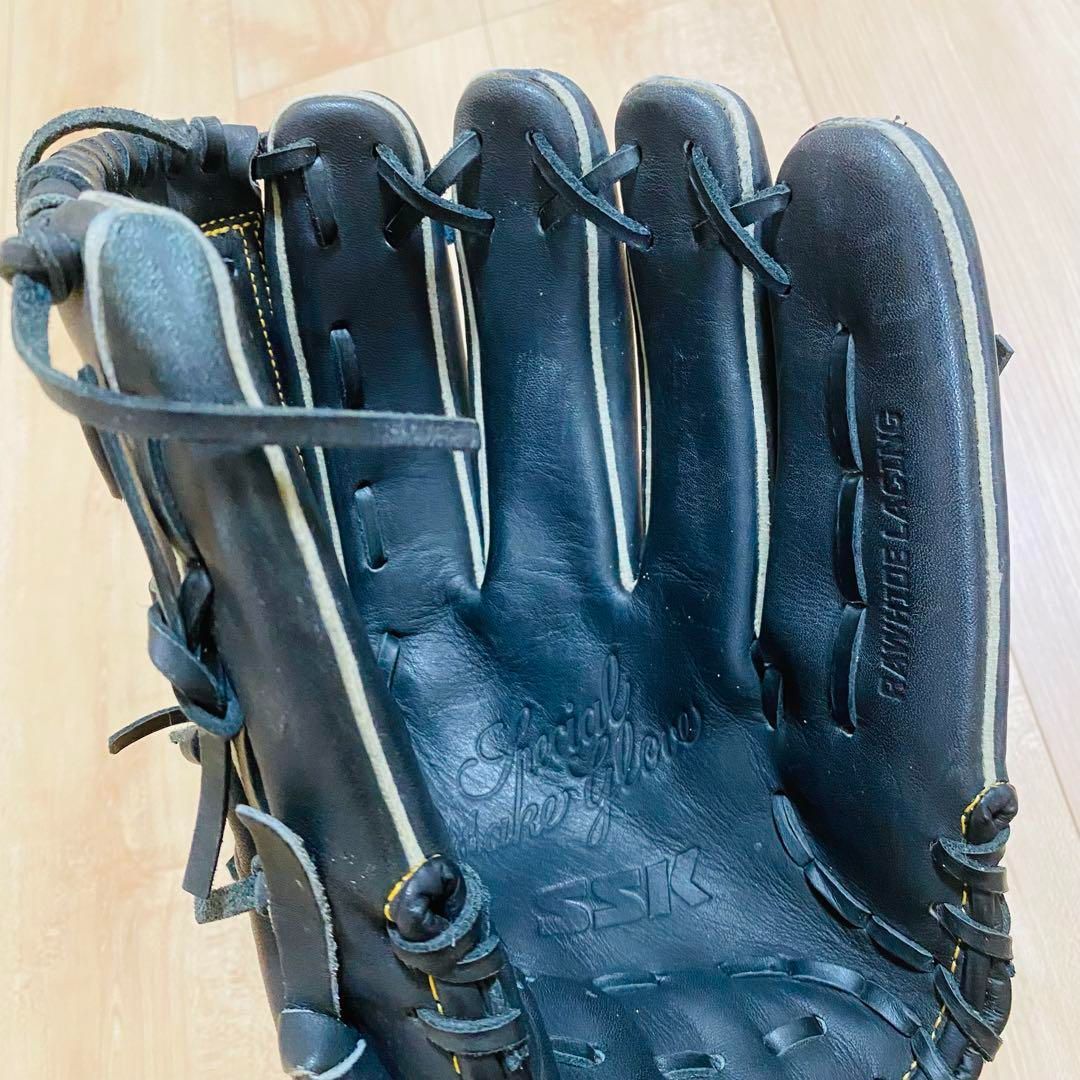 ★良品★SSK スペシャルメイクアップ 右投げ 一般 硬式グローブ 外野手 ☆良品☆SSK スペシャルメイクアップ 右投げ 一般 硬式グローブ 外野手
