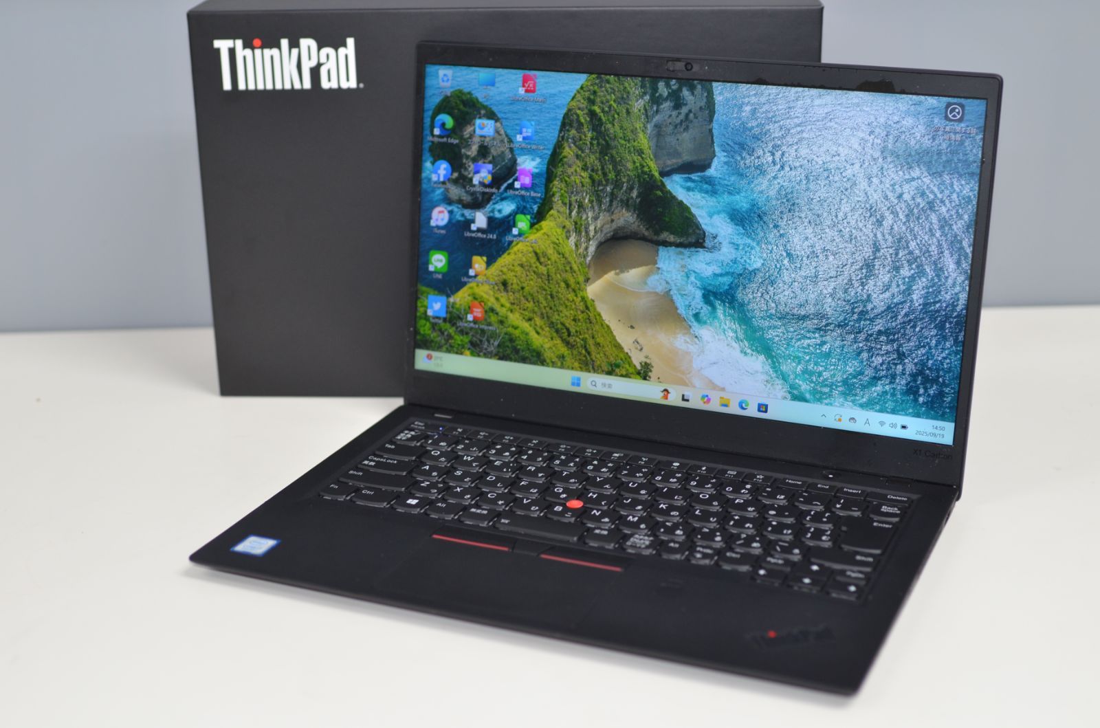 中古ノートパソコン Lenovo ThinkPad X1 Carbon 20KHCTO1WW Windows11+office SSD512GB Core i7 8550U/メモリ16GB/14インチ/webカメラ/無線 中古ノートパソコン Lenovo ThinkPad X1 Carbon 20KHCTO1WW Windows11+