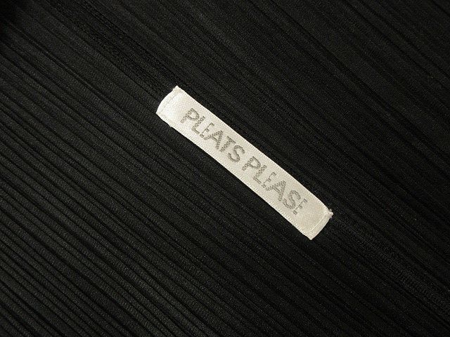 プリーツプリーズ PLEATS PLEASE ロング ベスト 変形 ブラック 黒