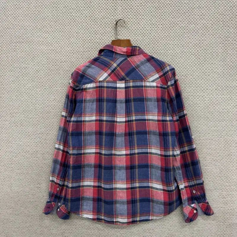 HAZZYS(へジス) ロゴ カジュアル リネン 長袖 シャツ 95 D03704