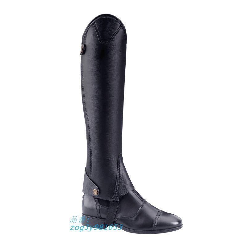 乗馬用 ハーフチャップス 合皮 人工皮革 乗馬用品 馬具 男女兼用 ゲートル 乗馬チャップス メンズ ガード レディース プロテクター 脚絆 zog3y981653