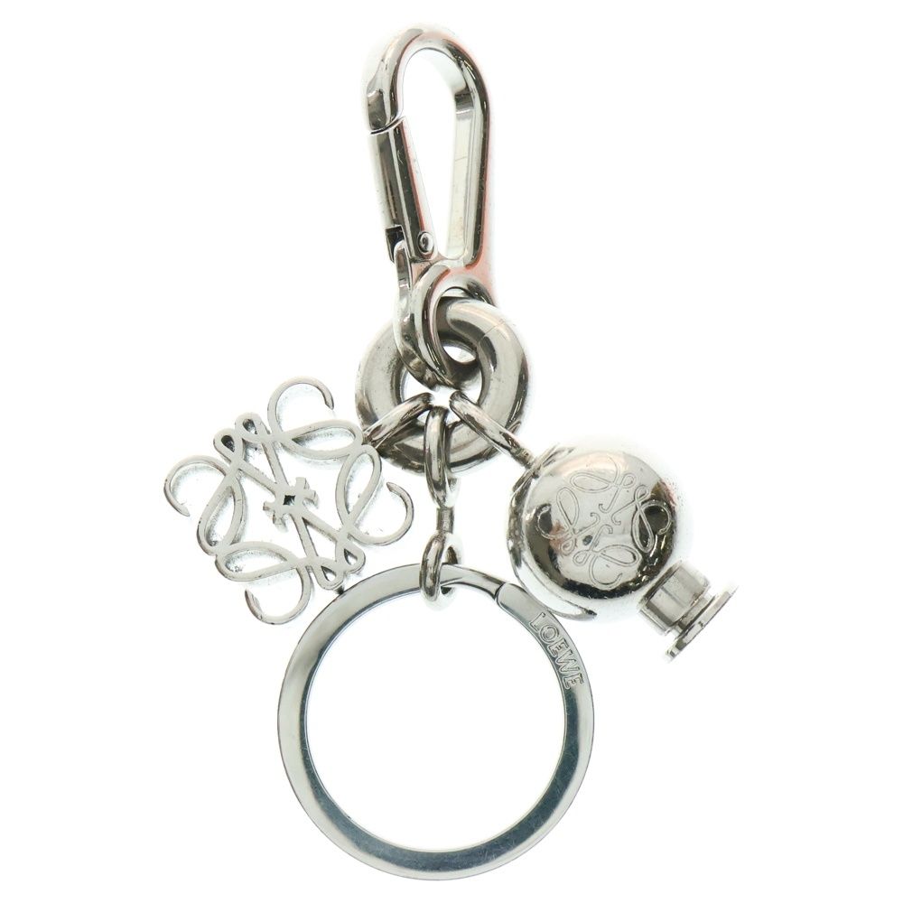 LOEWE ロエベ アナグラムキーリング ぺブルダイス キーチェーン シルバー C554231X33