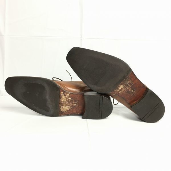 80s-90s?/Vintage★a.testoni　ア・テストーニ　イタリア製　ビジネスシューズ〈ブラウン/茶/BROWN〉size6.5　25.0-25.5　Vintage/メンズ//men's 菅NO.メZD-85 80s-90s?/Vintage☆a.testoni ア・テストーニ イタリア製 ビジネス
