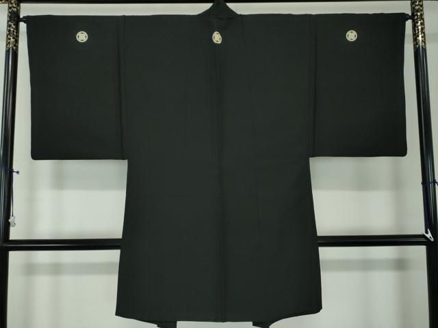 平和屋着物○男性 黒紋付 長羽織セット 正絹 逸品 DAAS3935ps - メルカリ