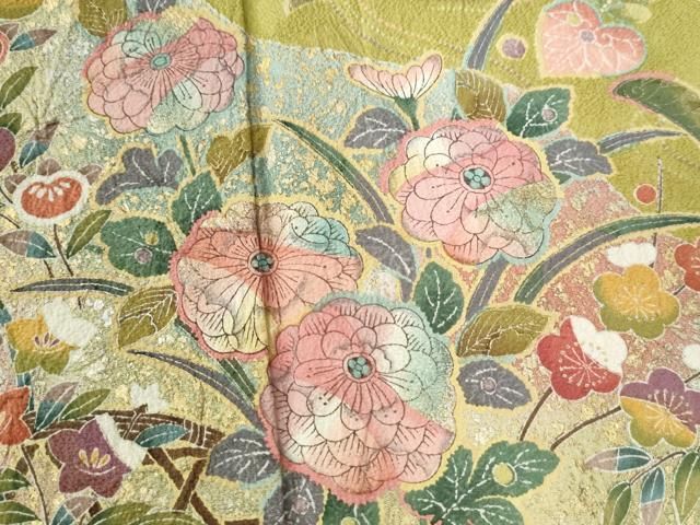 平和屋着物○豪華振袖 辻が花 手描き 金彩 正絹 逸品 CAAU2615yc  