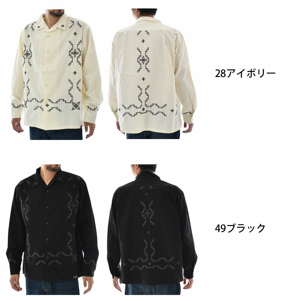 ペンドルトン PENDLETON 長袖シャツ エンブロイダリー オープン