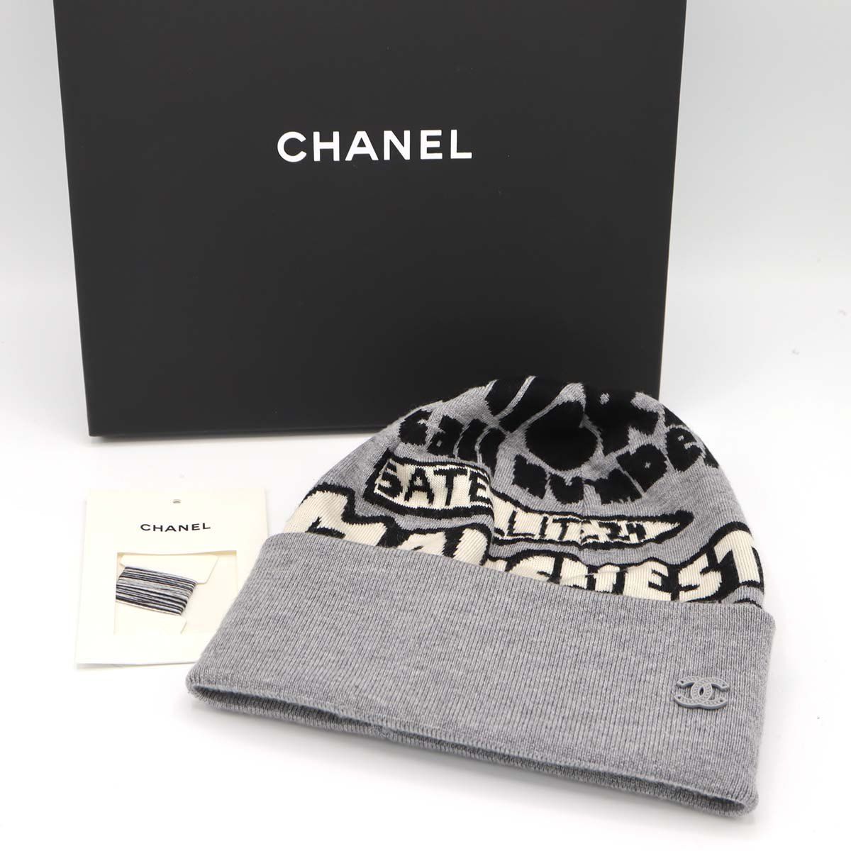 メティエダール♪ CHANEL ニットキャップ CHANEL シャネル P77668 メティエダール ニットキャップ ニット