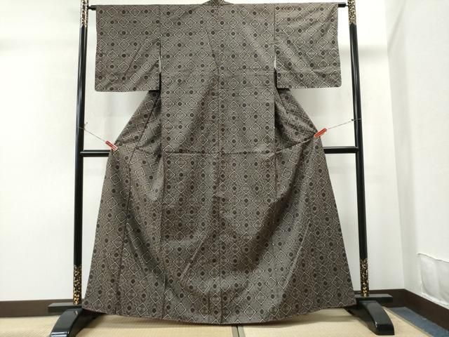 平和屋着物●希少　本場大島紬　龍郷絣　正絹　逸品　未使用　CAAS7042yc 平和屋着物○希少 本場大島紬 龍郷絣 正絹 逸品 未使用 CAAS7042yc