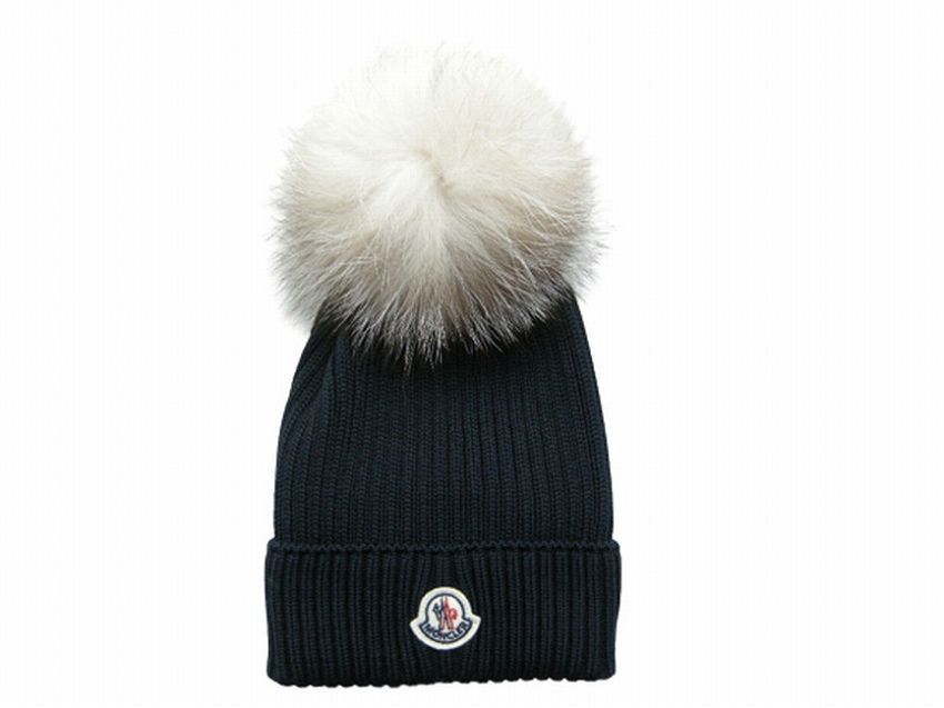 moncler■新品 本物■モンクレール ニットキャップ ビーニー ニット帽子 ダークネイビー