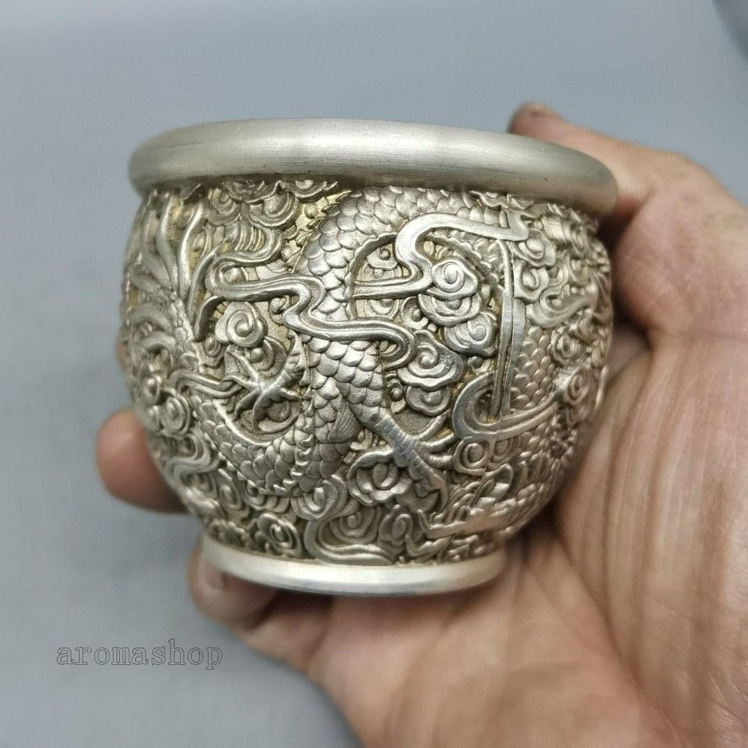 銅製 竜壺 米壺 招財 開運 装飾品 工芸品 置物 - メルカリ