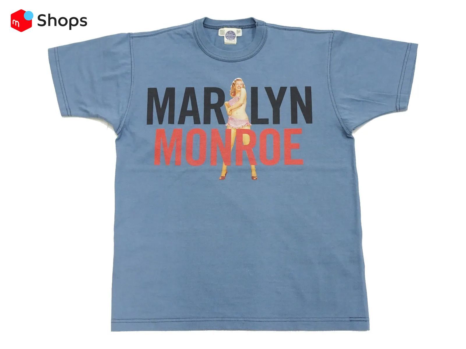 (トイズマッコイ) Toys McCoy 半袖Tシャツ 「MARILYN MONROE TEE PIN UP GIRL」 TMC2310  マリリン・モンロー ピンナップガール Tee ブルーグレー 新品 アメカジショップ