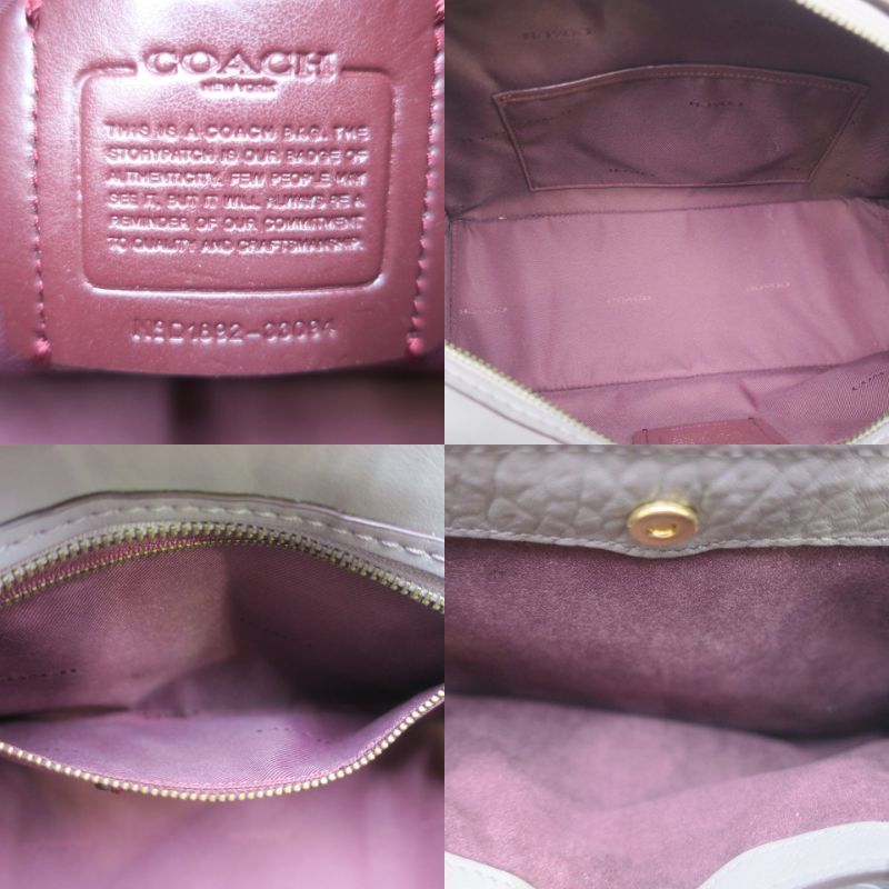 極美品☆COACH ドリーマー ハンドバッグ ショルダー 2way レザーcロゴ 極美品】COACH コーチ ドリーマー 2wayショルダー 本革 グレー