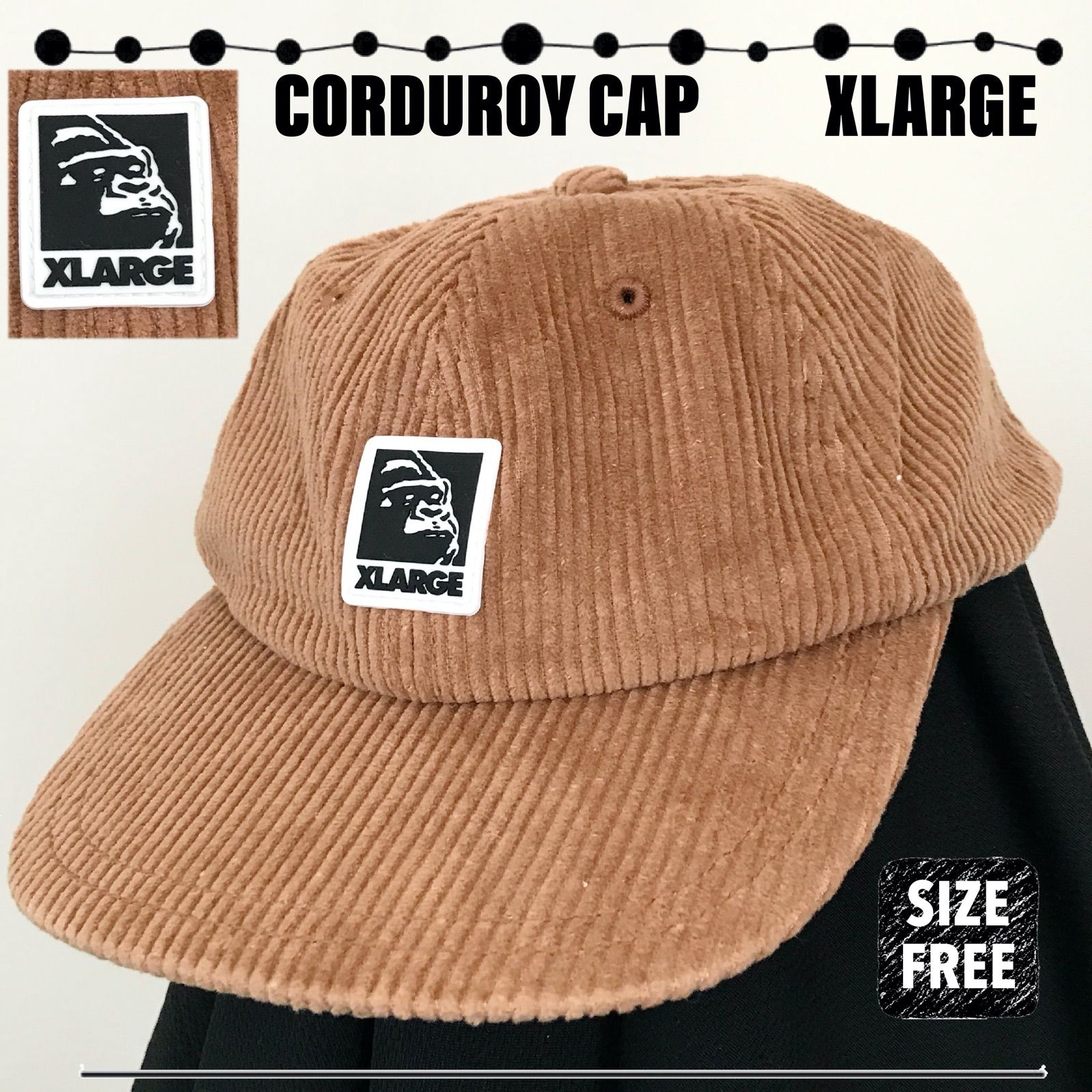 XLARGE☆CORDUROY SILICON LOGO CAP☆エクストララージ☆シリコンロゴ