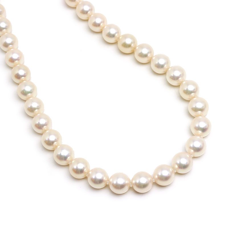 アコヤパールネックレス 9.0-9.5mm 1連 冠婚葬祭 鑑別書付き - メルカリ 
