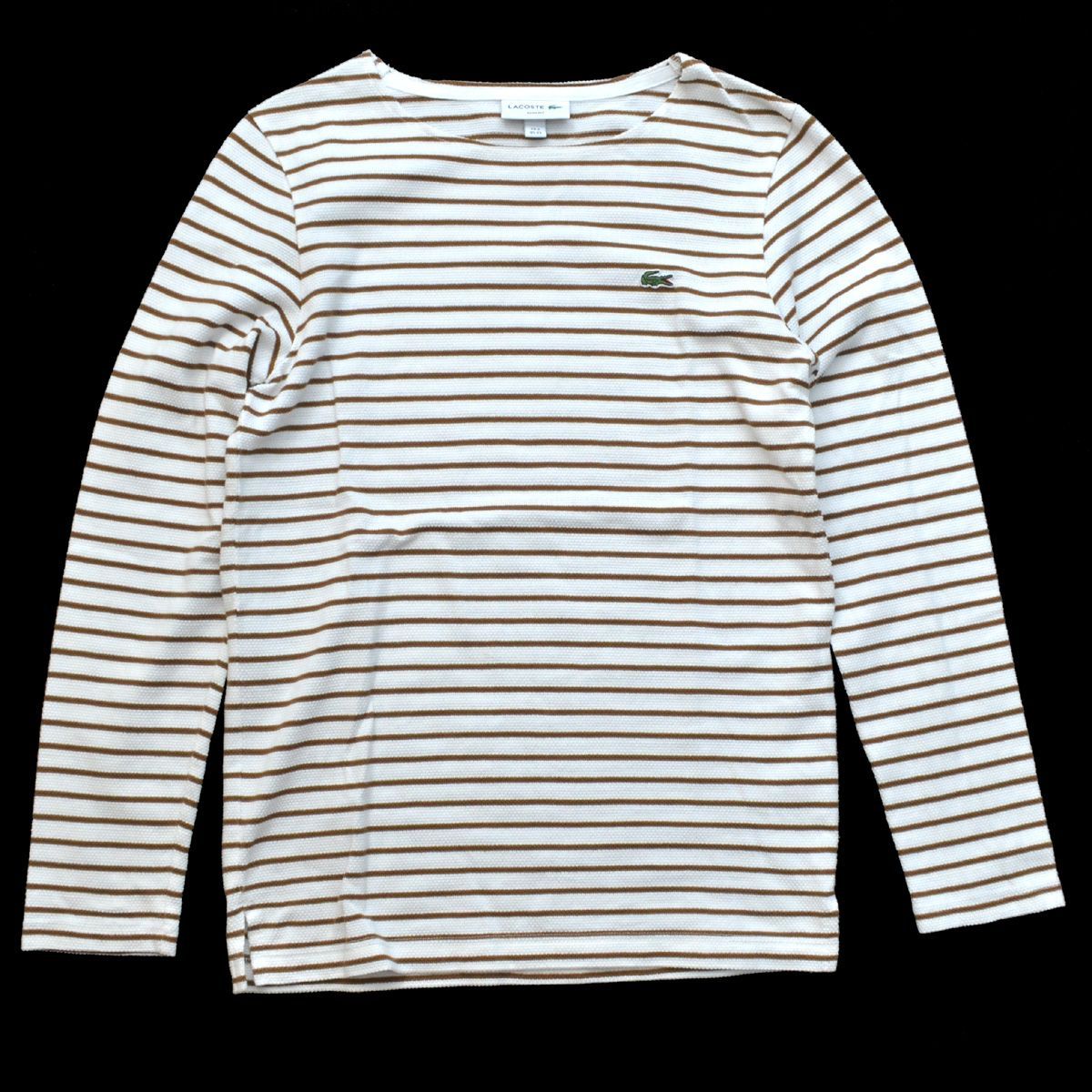 LACOSTE ラコステ コットンピケボーダーTシャツ 長袖 メンズ TH206EL 