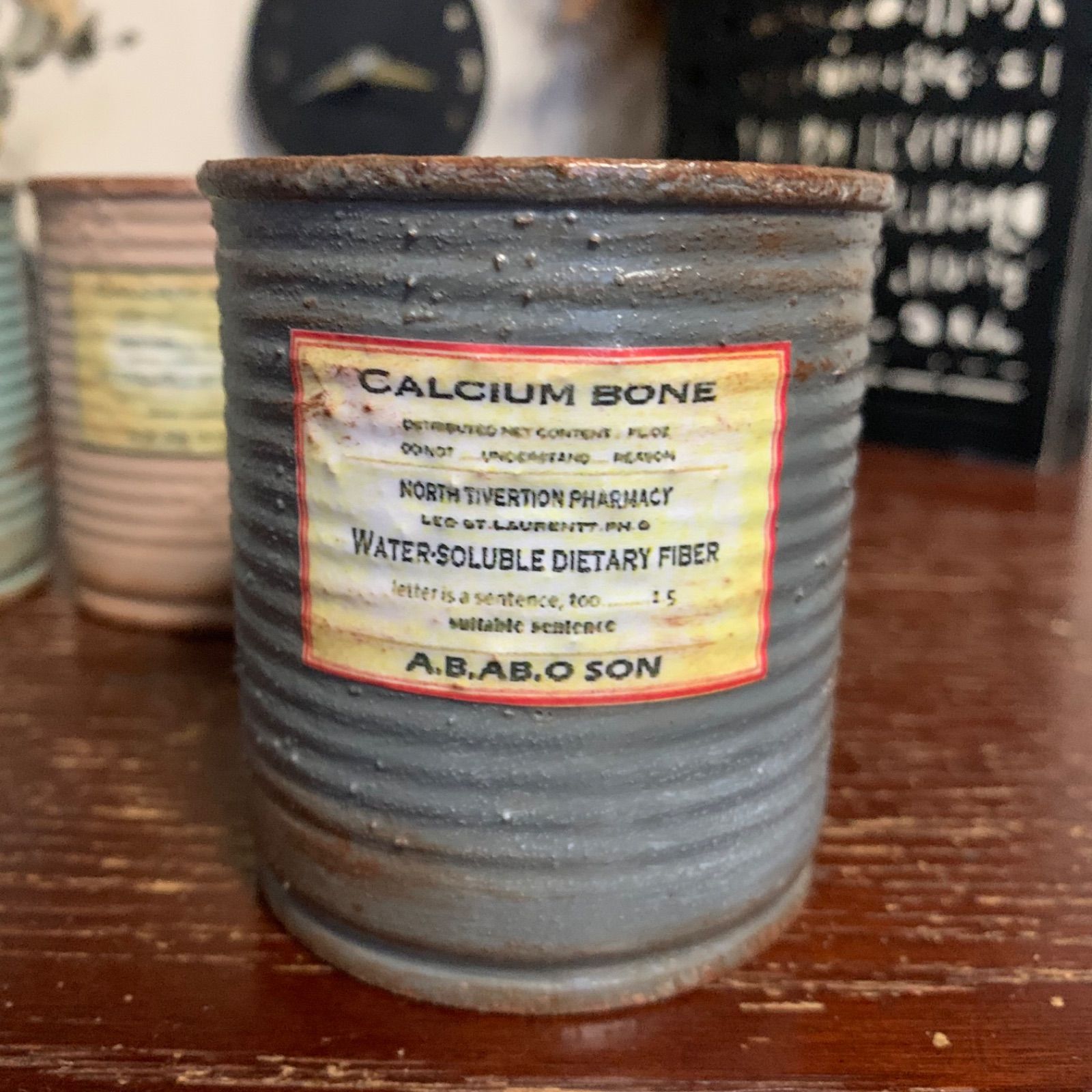 SOLD OUT m(__)m　木モチーフ　リメイク缶　3個セット SOLD OUT m(__)m 木モチーフ リメイク缶 3個セット