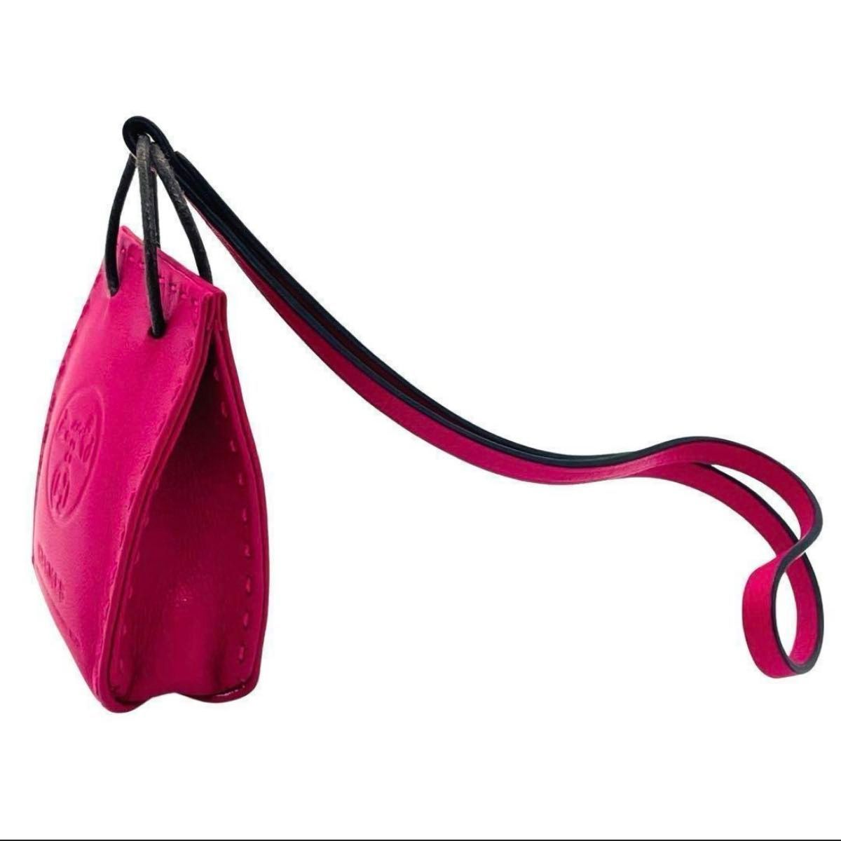 希少！正規品 HERMES サックオランジュ フュー ピンク バッグチャーム