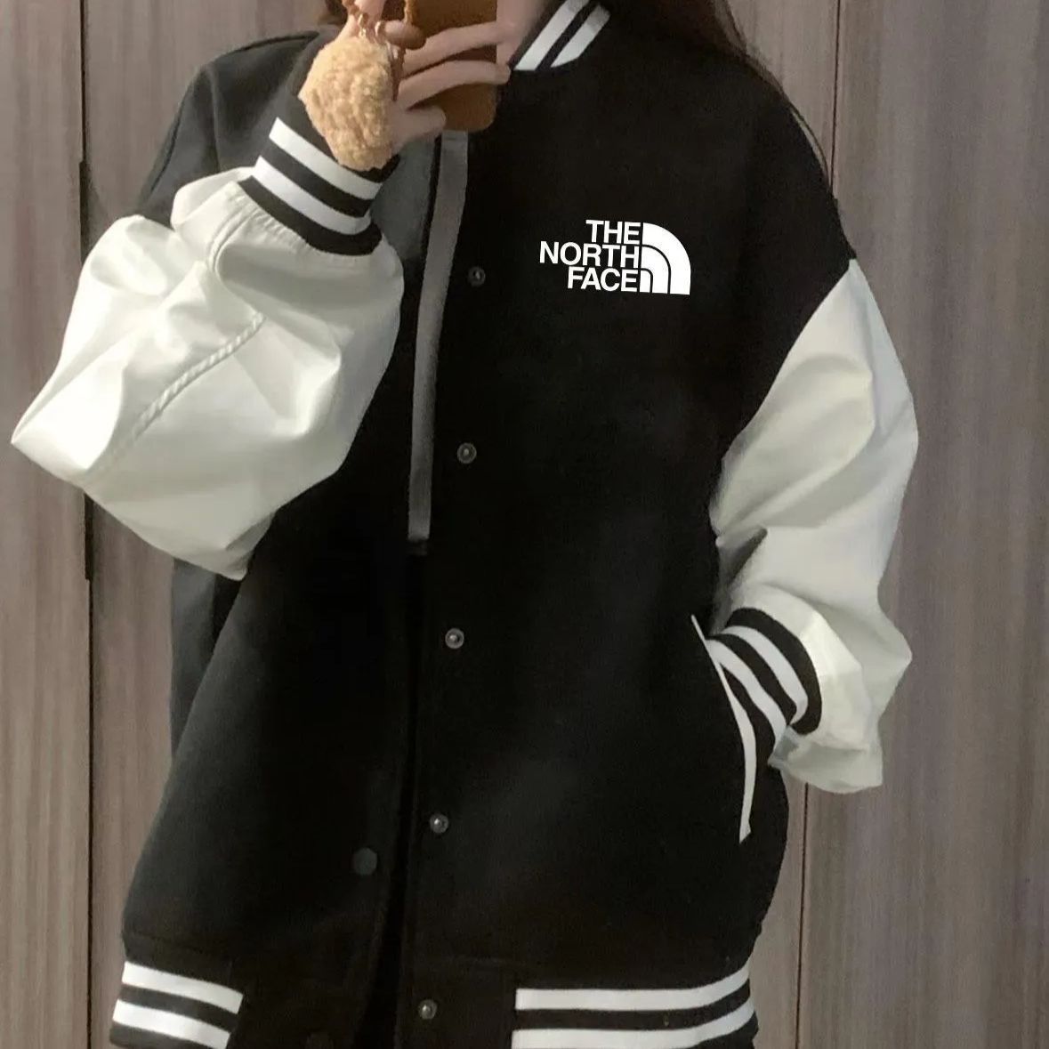 The North Face ウエストコーストハーバー秋のルーズジャケットベースボールコートジャケット
