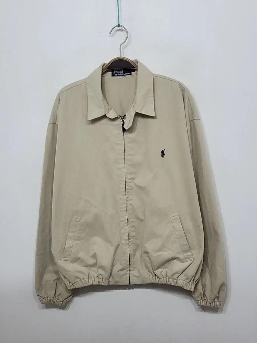 105 Ralph Lauren ラルフローレン ポロ ブルゾン ベージュ ロゴ コットンジャケット