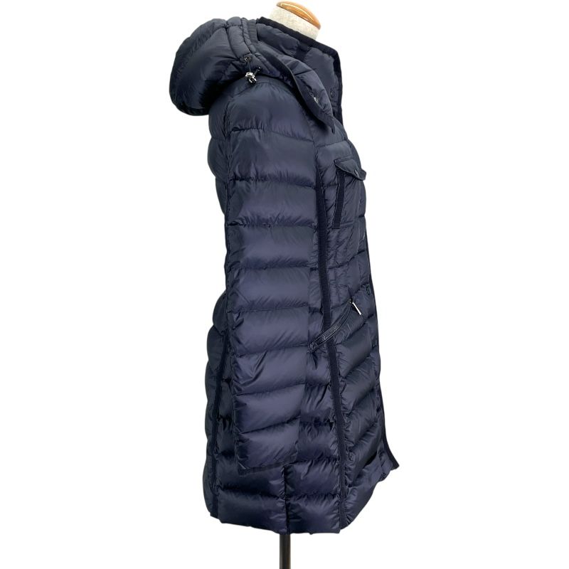 モンクレール MONCLER HERMINE ダウンコート C20934930005 53048 ネイビー ナイロン レディース ダウンジャケット