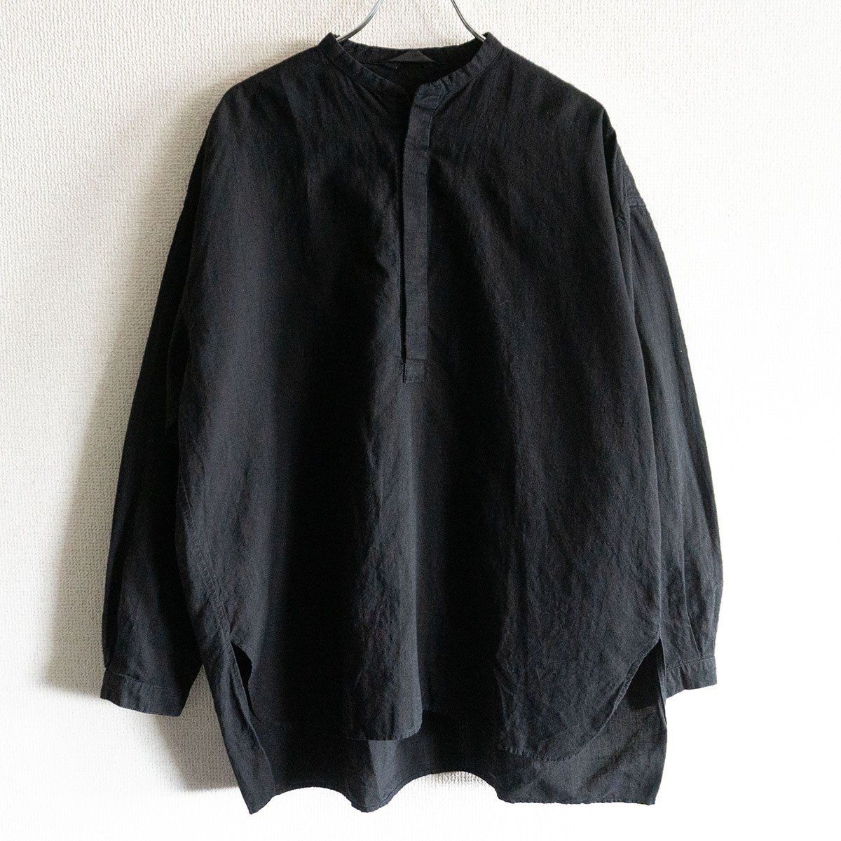 arts & science ブラックリネンシャツ