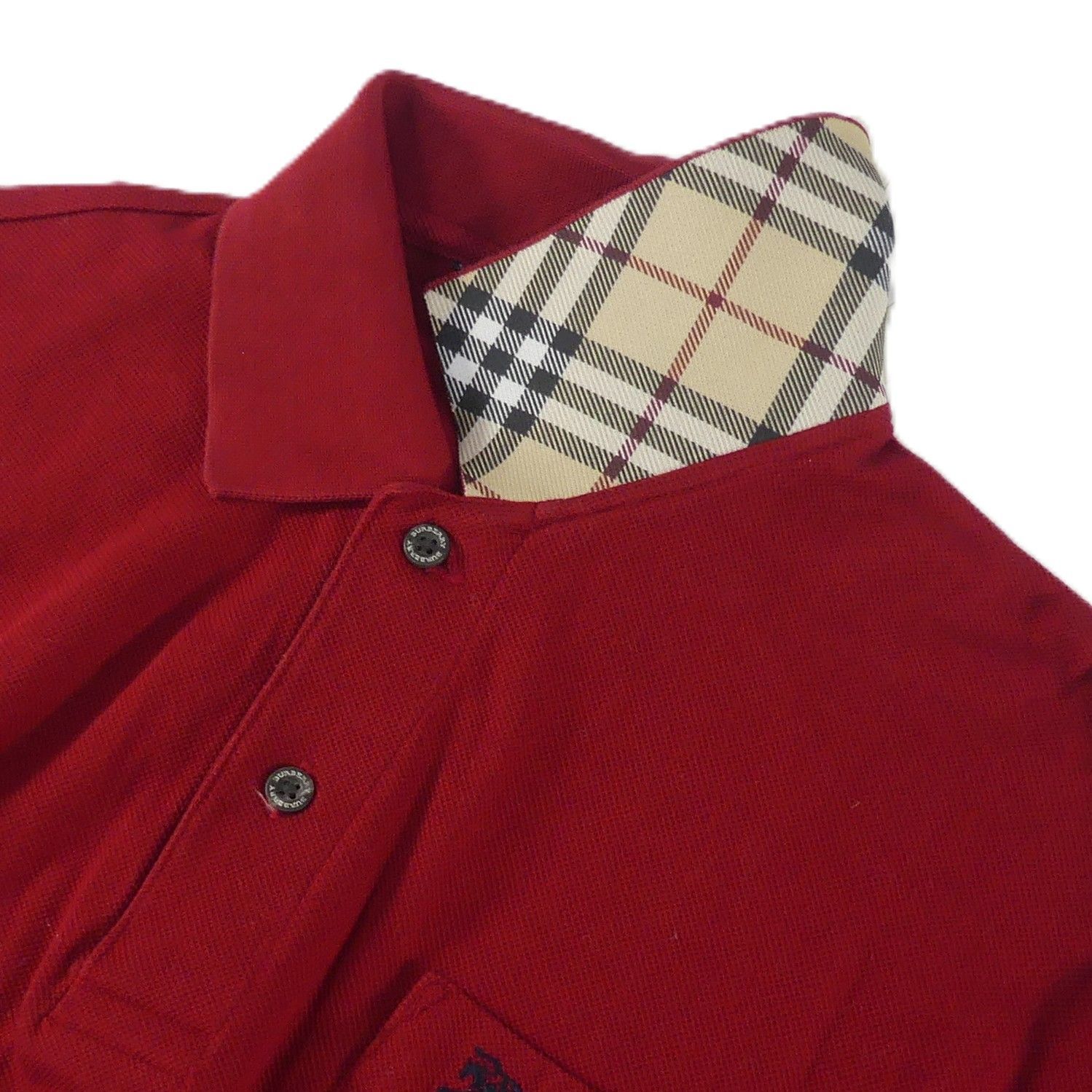 BURBERRY GOLF バーバリーゴルフ ポロシャツ M ノバチェック メンズ