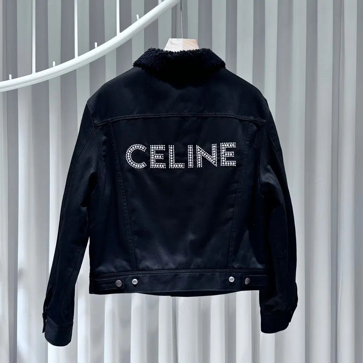 CELINE(セリーヌ) バックロゴ Shearling ジャケット ／ S
