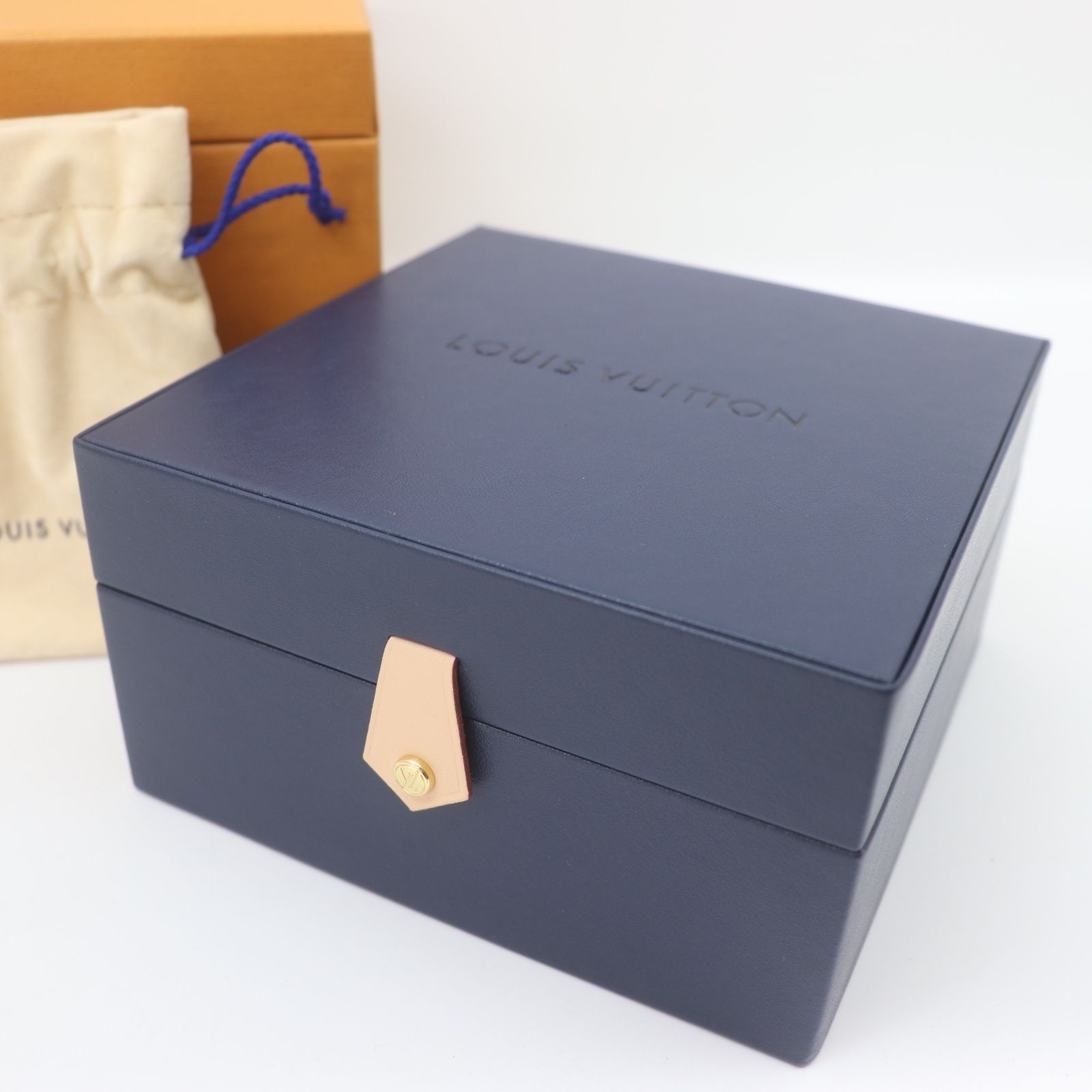 ITKUE25GVMMW LOUIS VUITTON ルイヴィトン ネックレス 空箱 ケース BOX ボックス ネイビー 保管 外箱 保存袋 アクセサリーケース ジュエリーケース