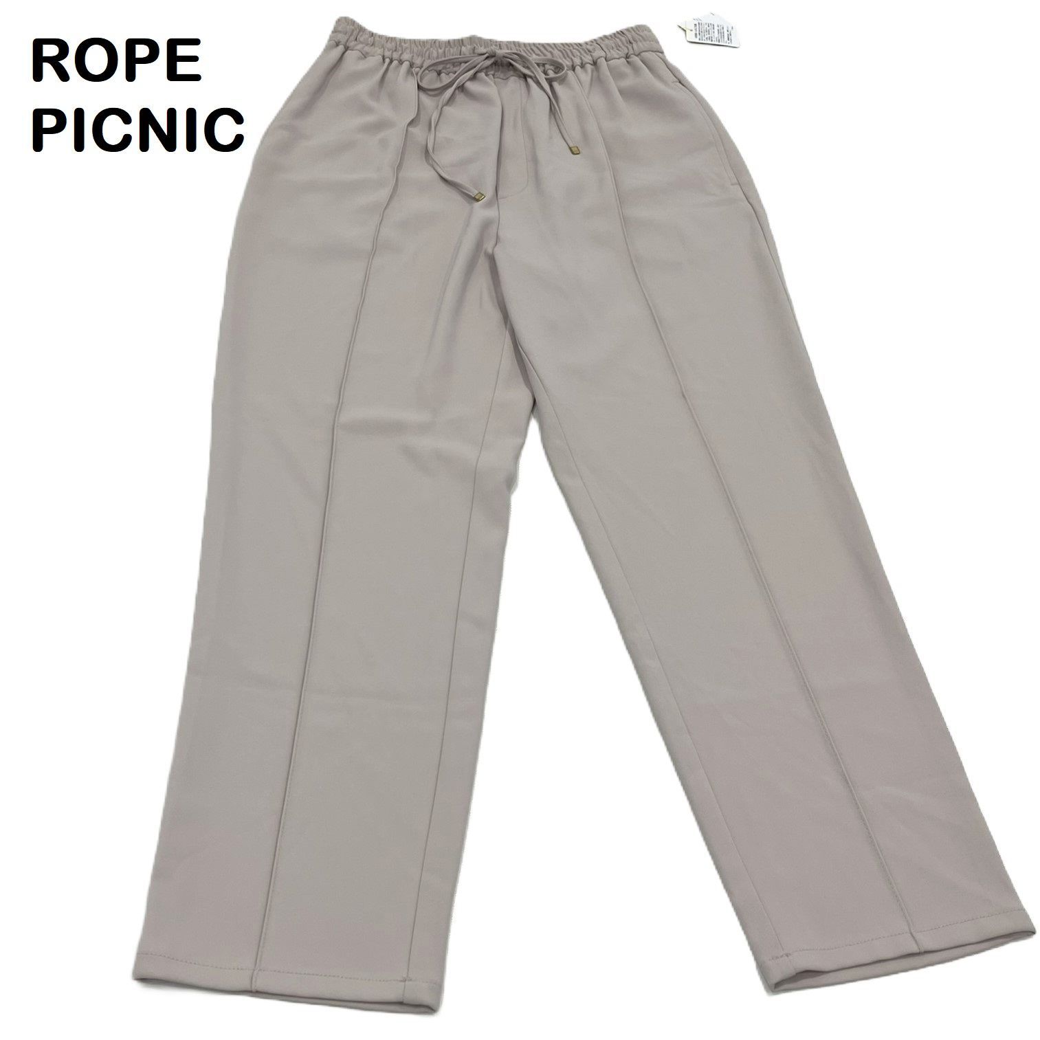【極美品】ROPE　ロペ　グレー　イタリア生地　パンツ スーツ 　総裏　日本製 セール】ラク美/スティックカラーパンツ（スラックス）｜ROPE