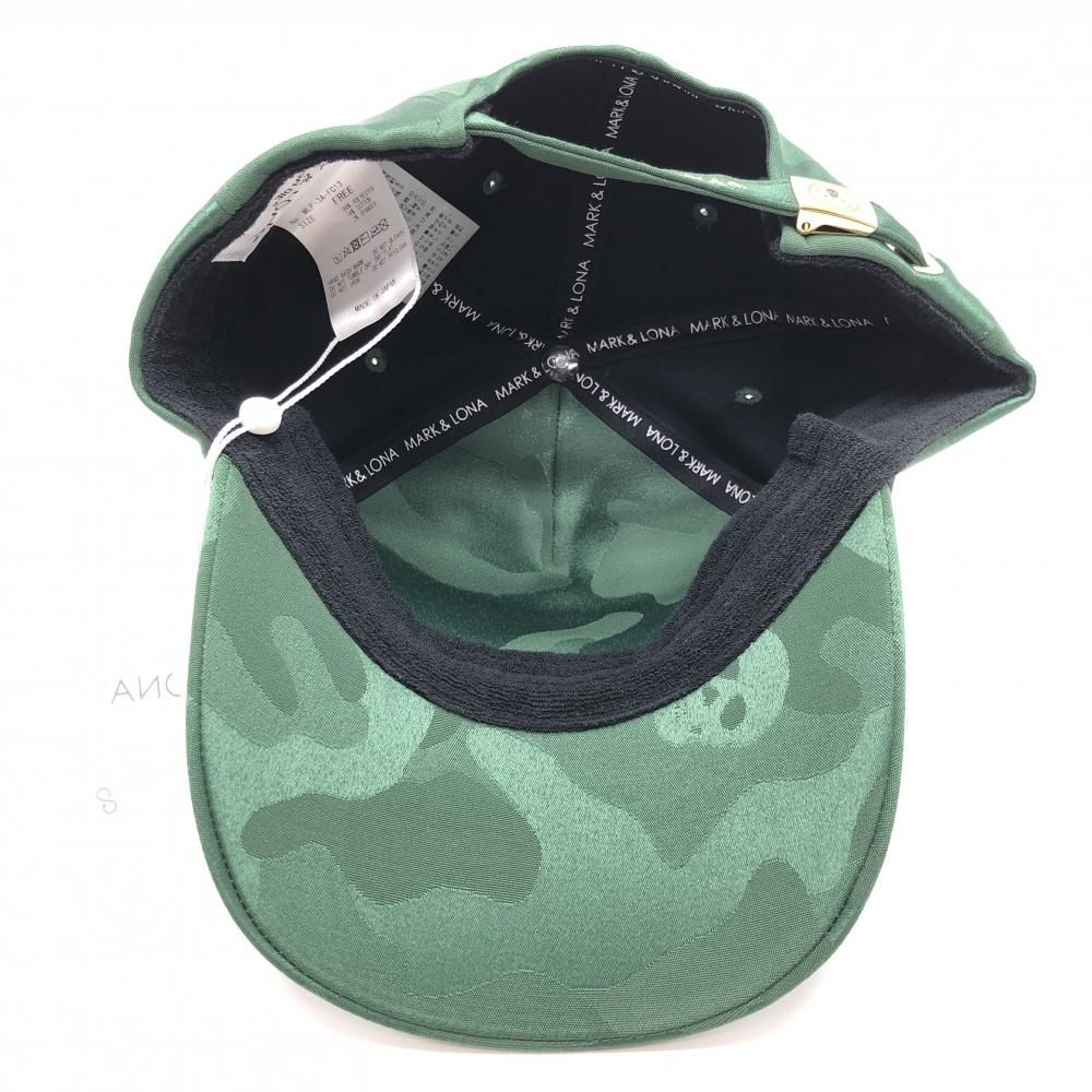 新品】マークアンドロナ キャップ グリーン 迷彩織生地 カモフラ