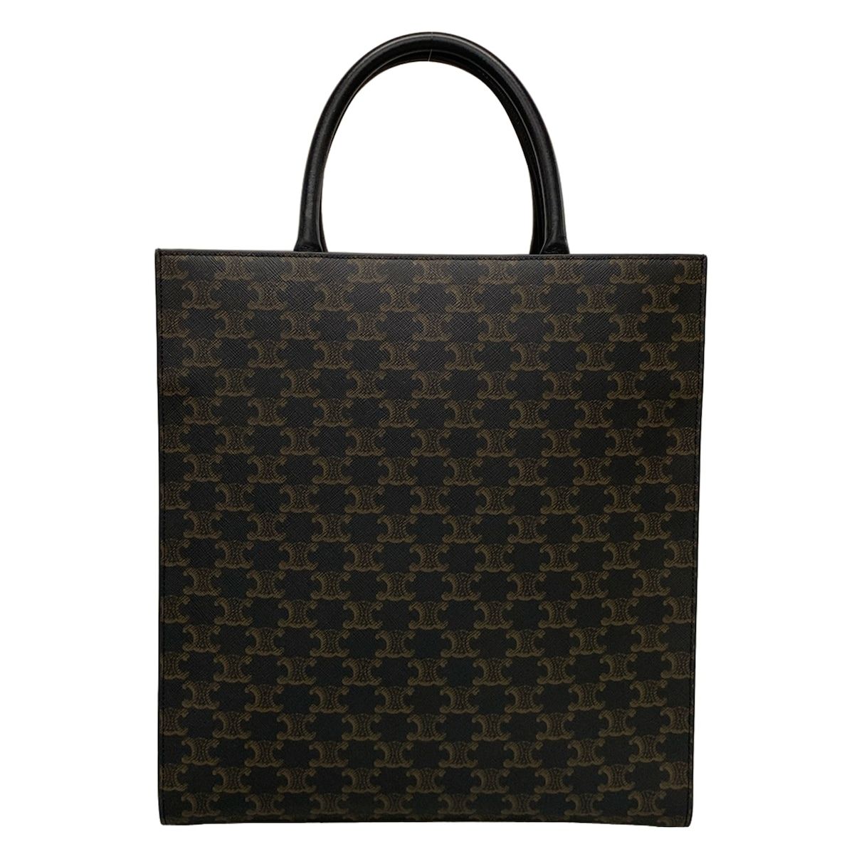 CELINE ダークブラウン トートバッグ　トリオンフ CELINE ダークブラウン トートバッグトリオンフ