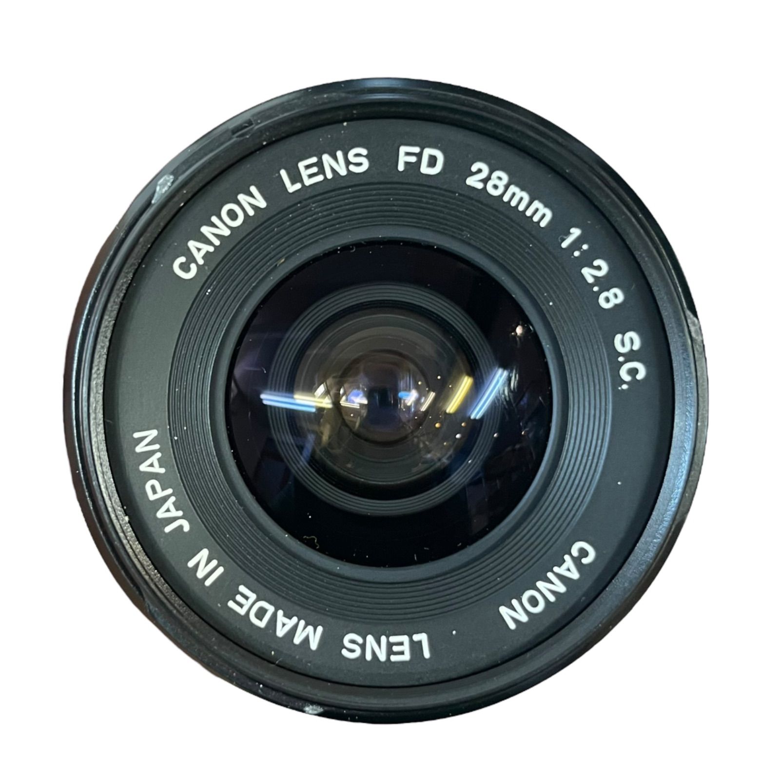 【動作確認・清掃済み＊試写あり】Canon FD 28mm f2.8 s.c. 管33203】動作未確認☆CANON キヤノン LENS FD 28mm F2.8 S.C.