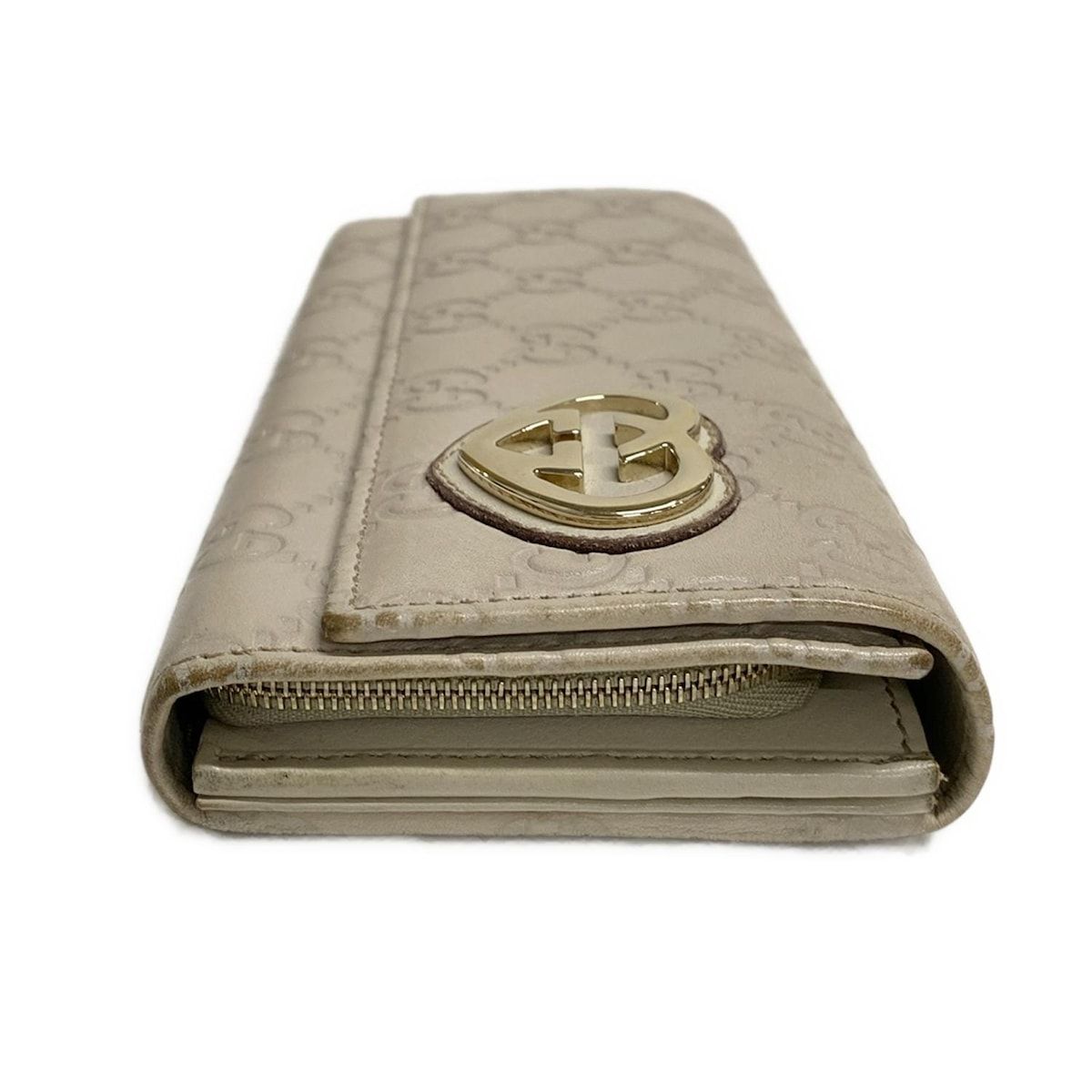 【正規品・美品】GUCCI グッチ 長財布 ラブリー シマライン 箱付き GUCCI(グッチ) 長財布 ラブリー/シマライン 245728 アイボリー