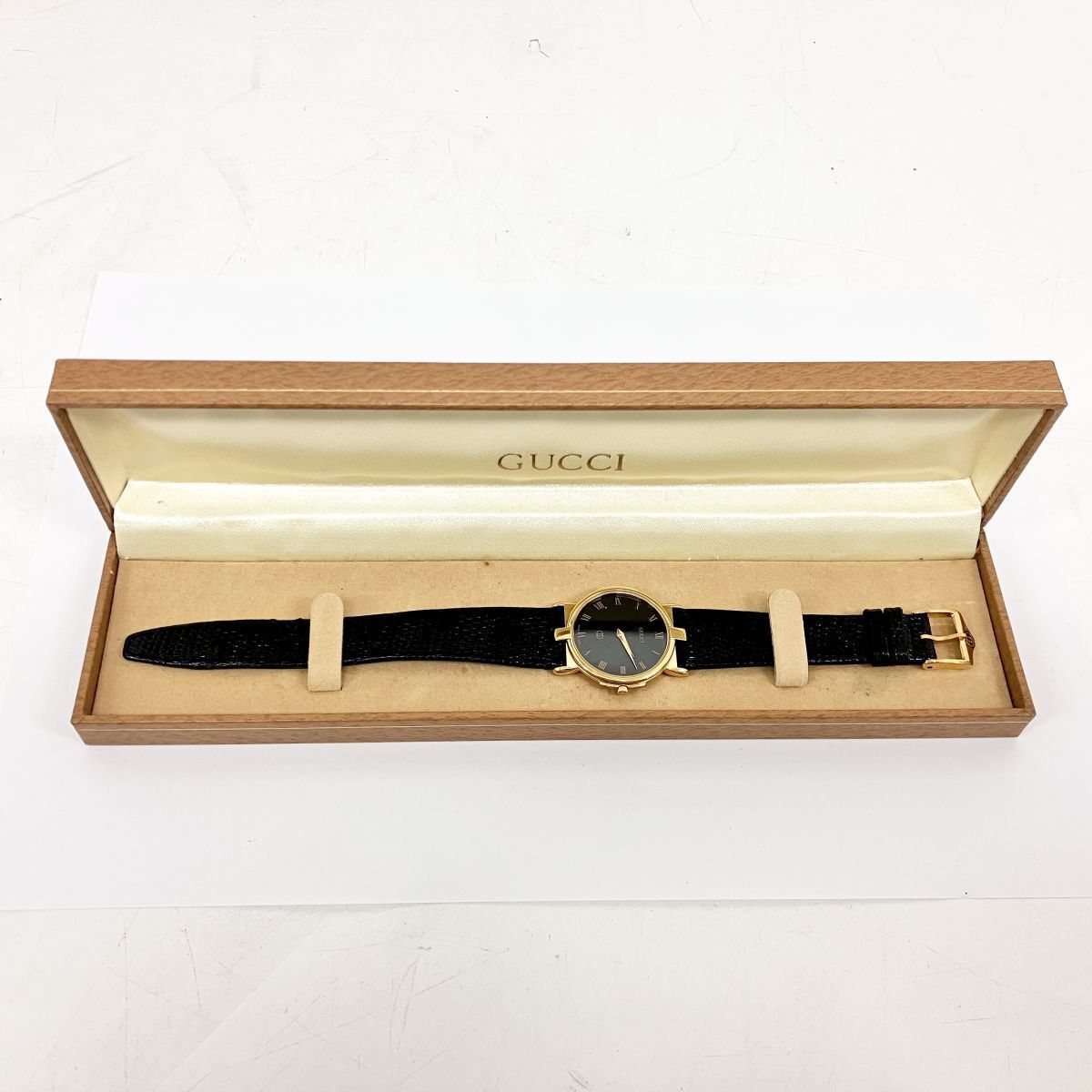 GUCCI グッチ 3400M 腕時計 メンズ ゴールド クオーツ ヴィンテージ 箱