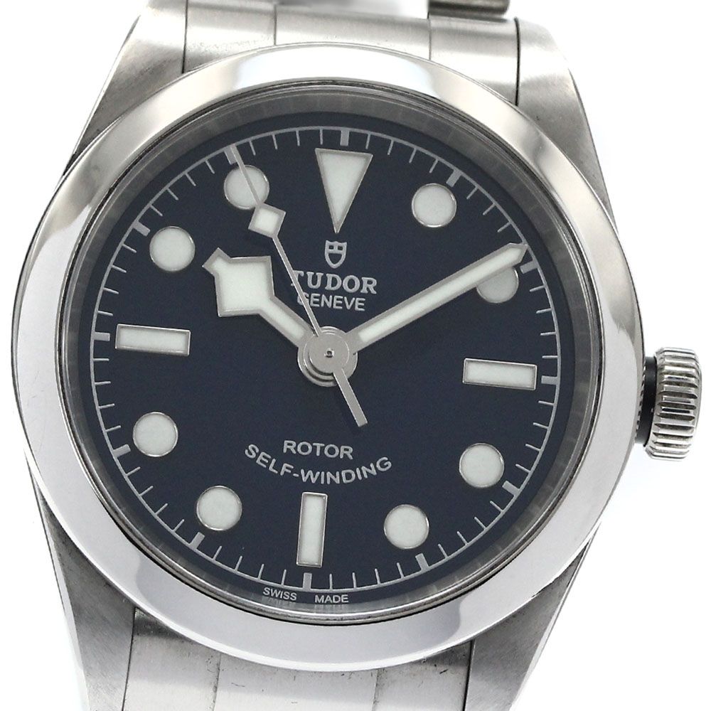 チュードル TUDOR 79580 ヘリテージ ブラックベイ 32 自動巻き レディース保証書付き_877590