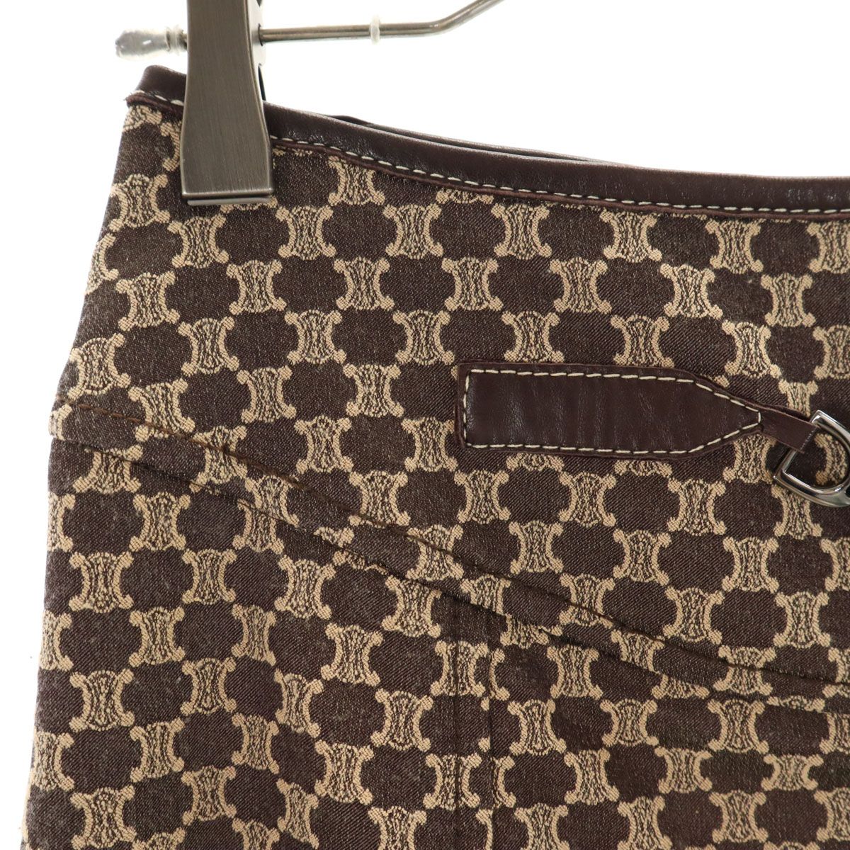 CELINE セリーヌ　マカダム柄　タイトスカート CELINE セリーヌ マカダム柄 ミディ丈 タイトスカート 38