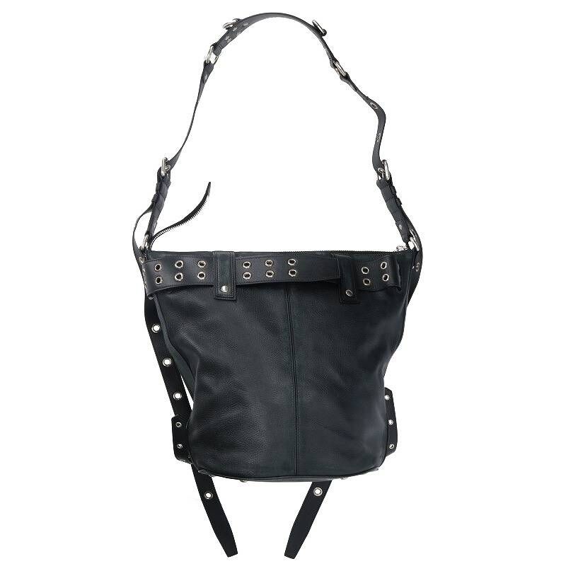 バレンシアガ 702036/EMO バケットバック ダメージ加工ショルダー  