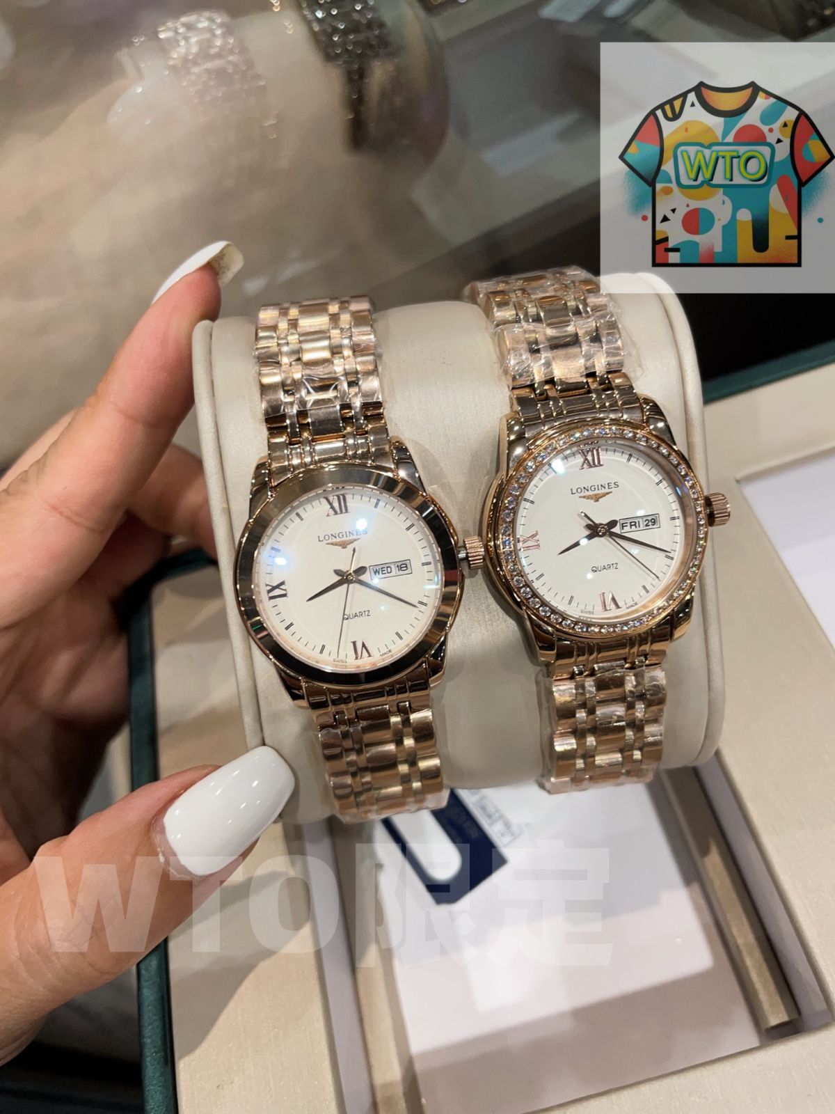 ロンジンペアウォッチ 今日WTO】LONGINES ロンジン ソワジア ペアウォッチ 調和-WTO