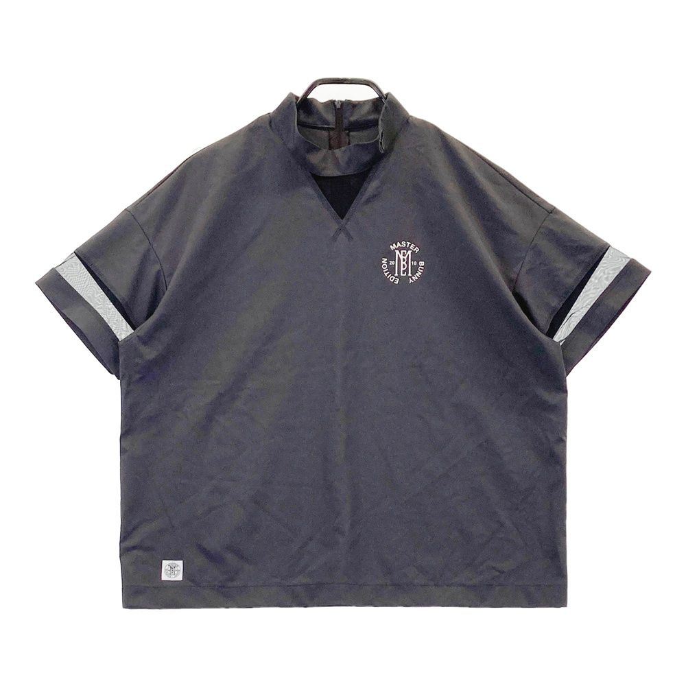 サイズ 1 MASTER BUNNY EDITION マスターバニーエディション 2025年モデル バックジップ メッシュ切替半袖Tシャツ グレー系 240101530615 ゴルフウェア レディース ストスト