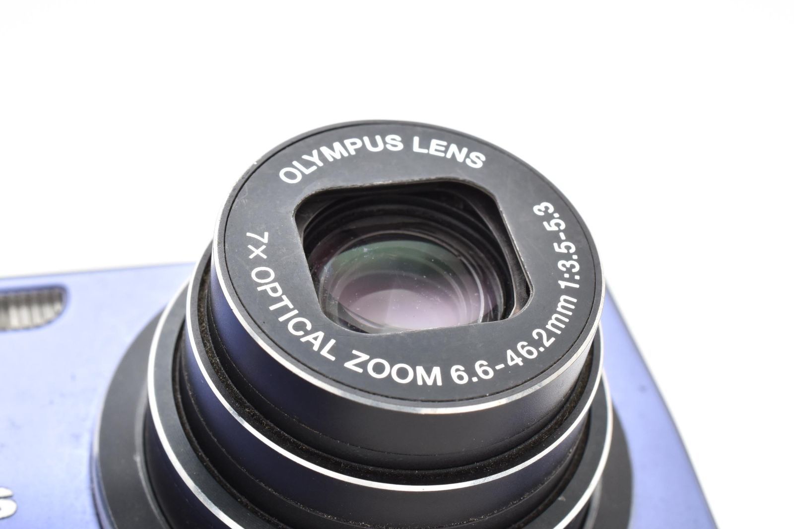動作品・ジャンク品】OLYMPUS μ-7000 ブルー デジカメ 液晶に