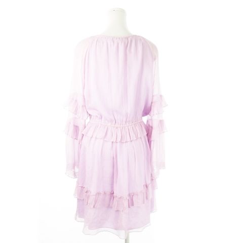 ダイアンフォンファステンバーグ　カシュクールプリーツワンピース　シアー　ロング丈 ダイアンフォンファステンバーグ DIANE von FURSTENBERG シルク