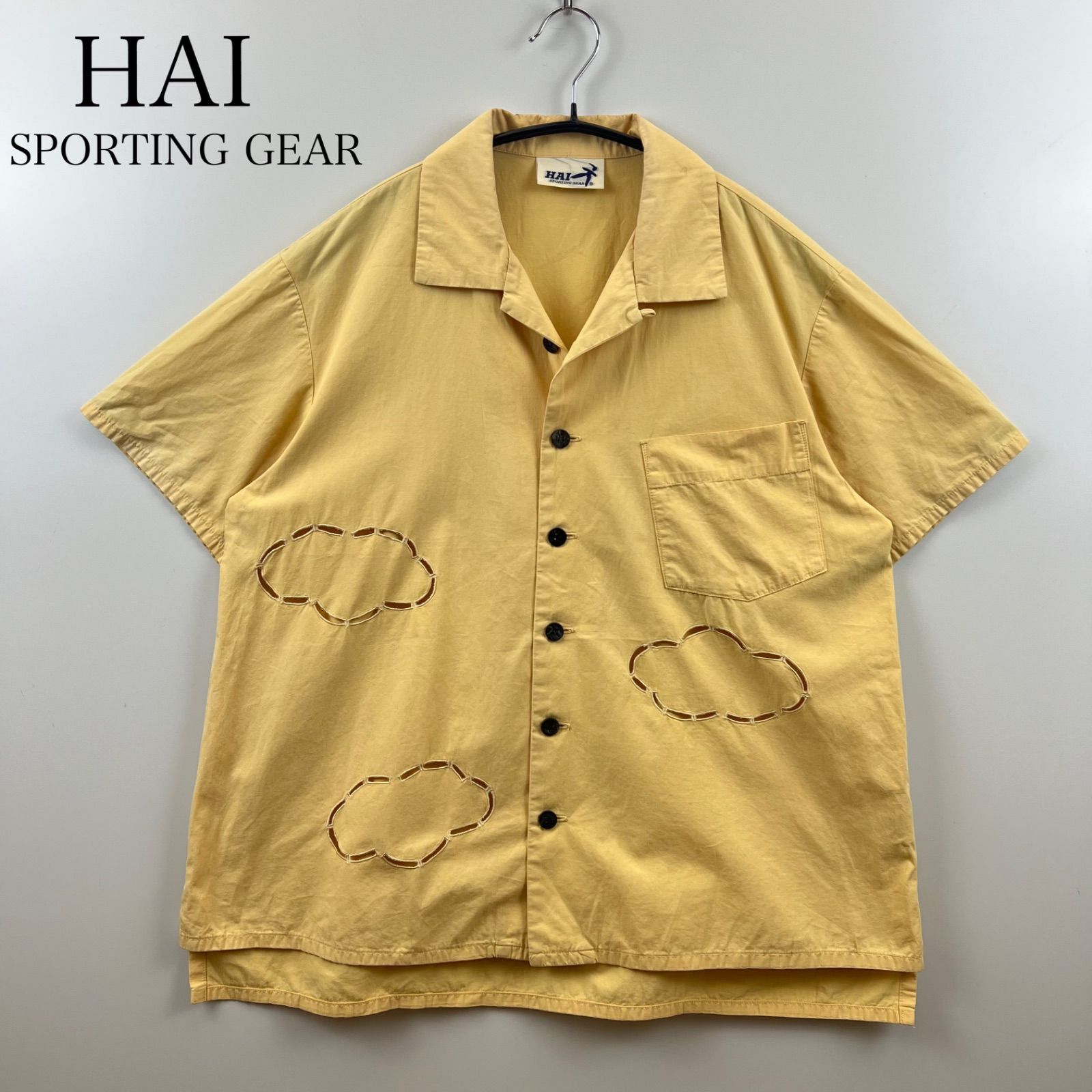 issey miyake hai sporting gear ノーカラー シャツ VINTAGE HAI SPORTING GEAR ISSEY MIYAKE JAPANESE DESIGNER
