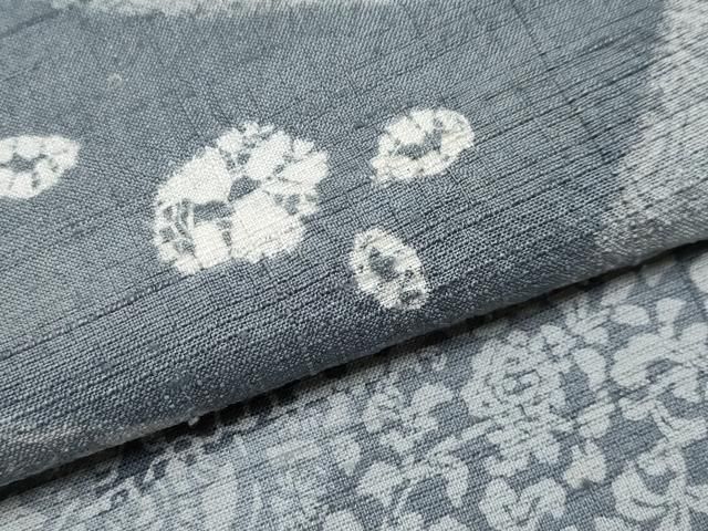 平和屋着物□極上 伝統工芸士 七代目 吉澤与市 生紬 絞り