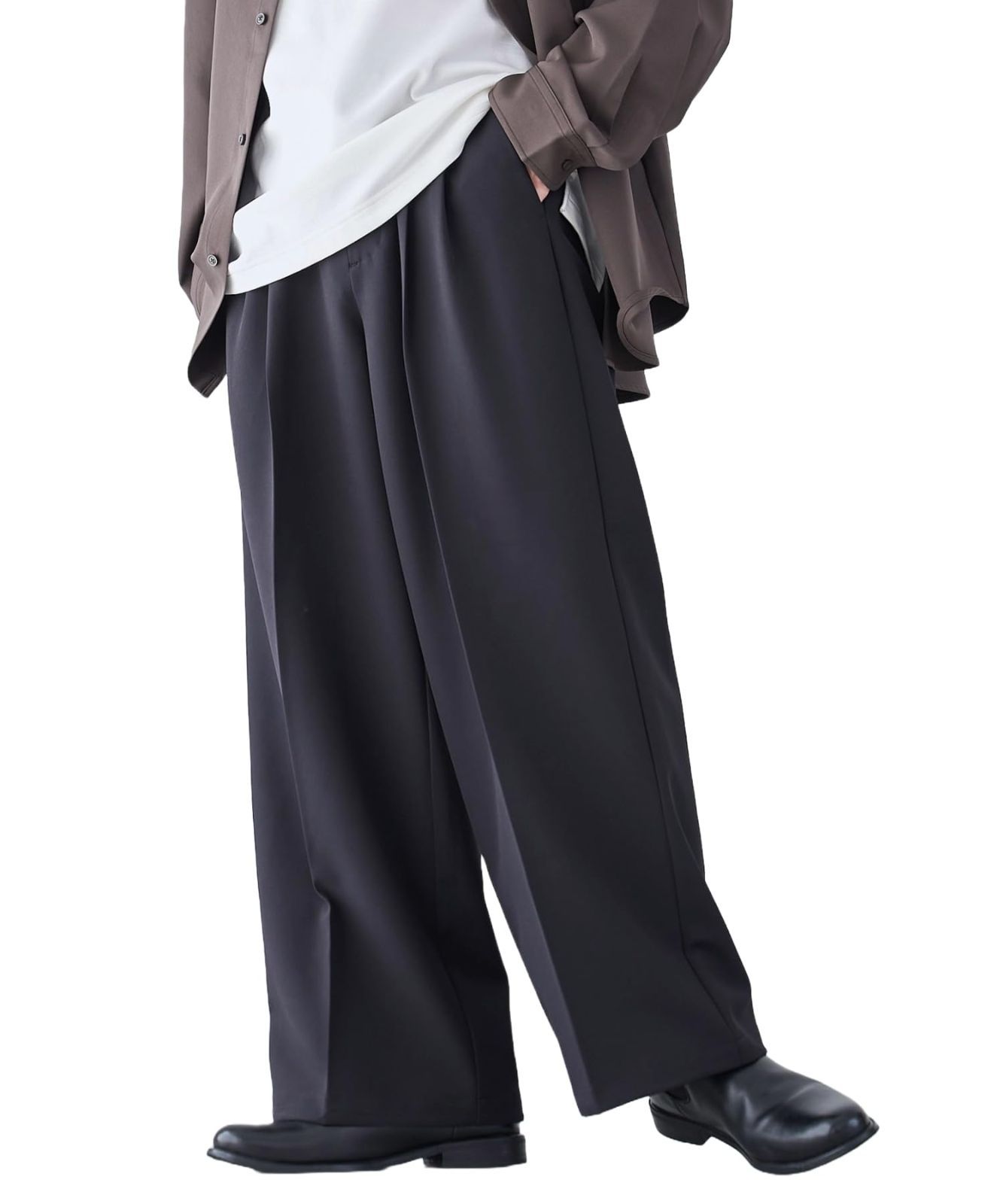 バギースラックス ブラック AVALONE ワイド バギー スラックス