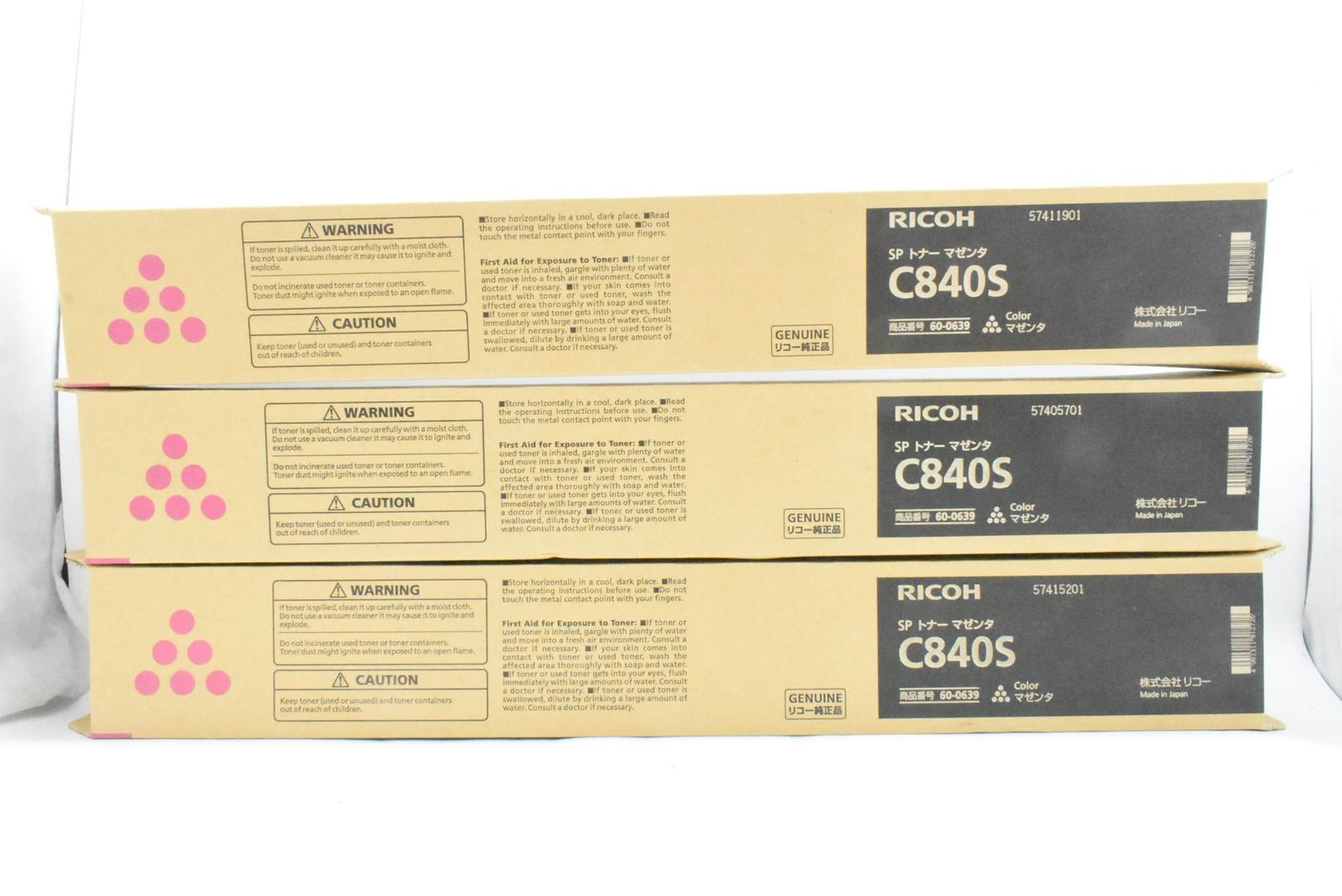 RICOH 純正 トナー C840S 3色6本 シアン マゼンタ ブラック リコー ITBA08KLJ68G-D-N32-byebye