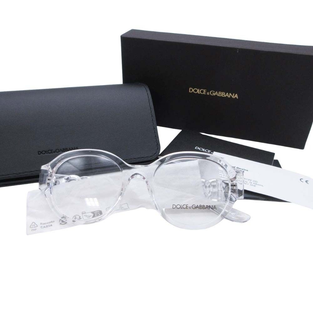 未使用 DOLCE&GABBANA ドルチェアンドガッバーナ DGロゴ メガネ 眼鏡  